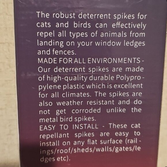 Bird Spikes for Pest Control -10 Pack Brown New - Picture 8 of 10